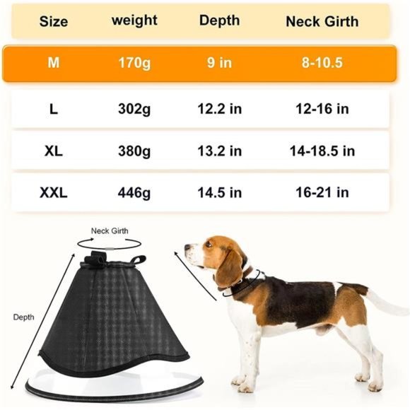 Dog Cone, Alternative After Surgery, Adjustable Dog Recovery Collar - Picture 5 of 6